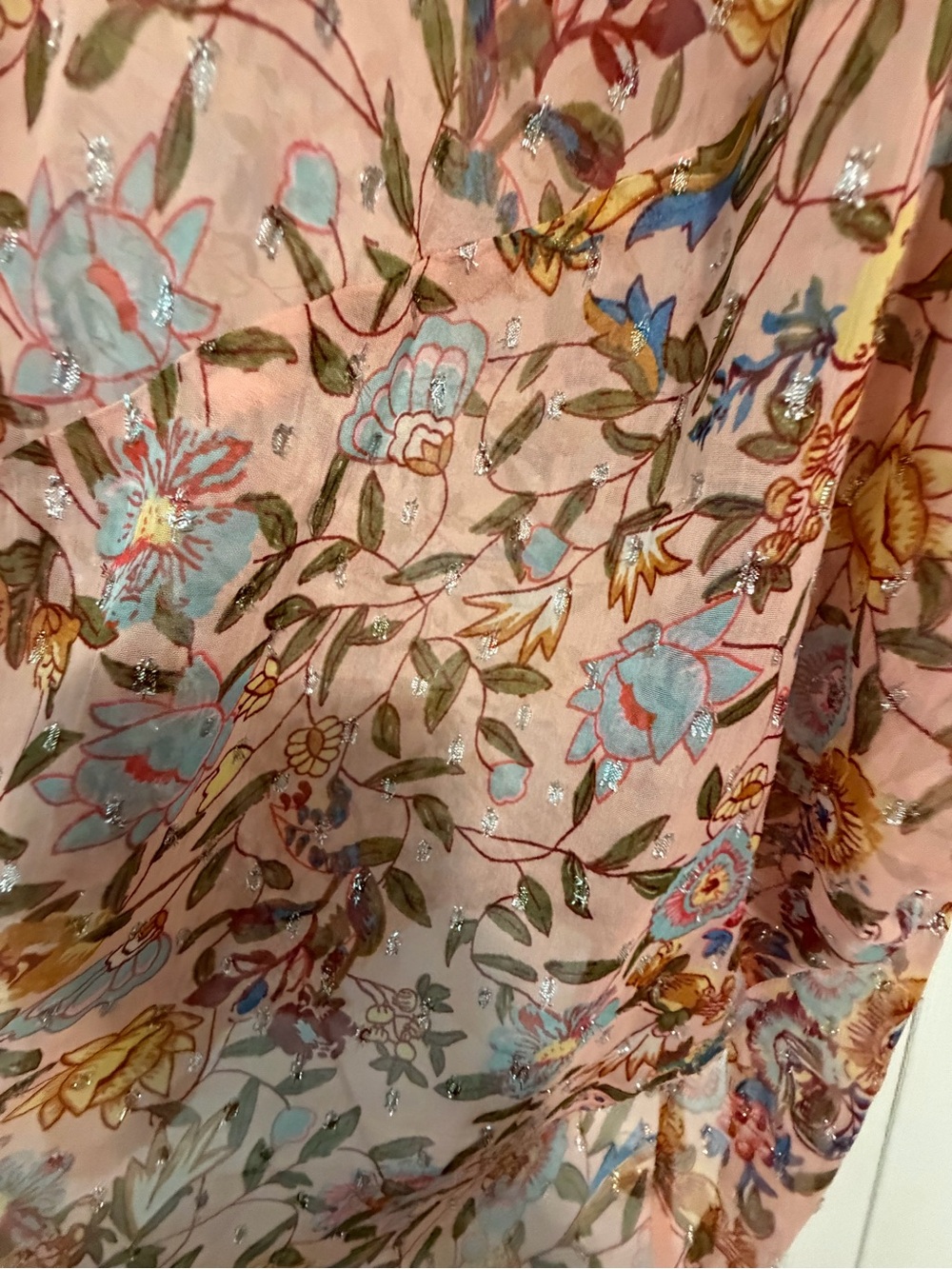 Andersen & Lauth 
Women’s Floral Open-Front Kimono Top - Pink Multi - Picture 3 of 9